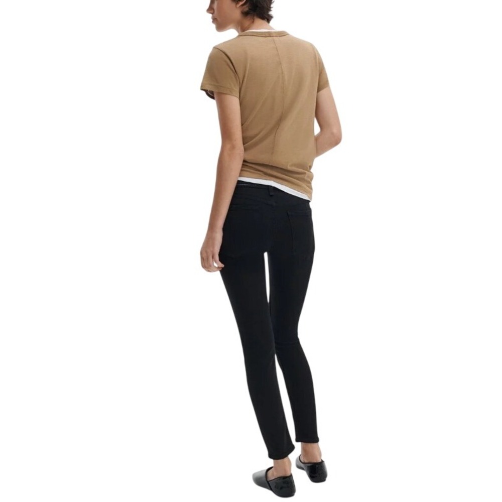 Rag & Bone Women's Black Solid Mid Rise Slim Fit Cate Ankle Skinny Jeans Size 24 - Picture 2 of 9